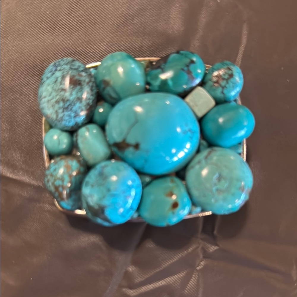 Turquoise Stone Belt Buckle